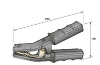 ANGLED JUMP LEAD CROC CLIPS *SOLID CAST BRASS* 1500 Amp peak-1000 Amp cont. rating    ALT/JLC4814332