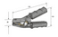 ANGLED JUMP LEAD CROCODILE CLIPS *SOLID CAST BRASS* 1000 Amp peak-850 Amp cont. rating    ALT/JLC500