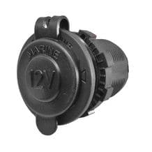 Black 12V Power Socket-0-601-07
