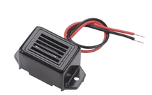 Black 9-15 volt sounder / buzzer with flying leads   ALT/518003-1-100