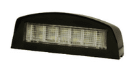 Black Plastic LED Number Plate Lamp - 12/24V              0-453-70