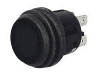 Black Push On/Off Switch-0-690-51