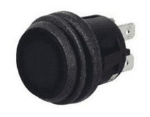Black Push On/Off Switch-0-690-51