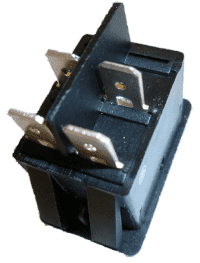 12V 20A Amber Illuminated On/Off Rocker Switch - Classic Car, Panel Mount, Star Electronics K401/P