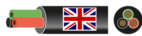 BRITISH MADE MULTICORE CABLE 3 core