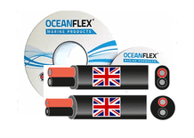 British Made OCEANFLEX® **Tinned ** Flat or Round Profile Twin Core Tinned Copper Cored Cable