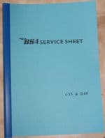 C15/B40 SERVICE SHEET ALT/WW00705-1-82
