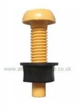 Car number plate nuts and bolts BLACK, YELLOW, BLUE or WHITE