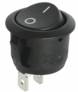 Circular Rocker switch 16Amp @ 12Vdc  ON/OFF O/I Markings DAS/SW-R13-112A-1EA-25