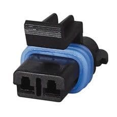 DELPHI 2 way Weatherproof 2.8mm 20A  FEMALE BLADE HOUSING connector IP 67 rated <br>0-011-82   <br>