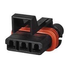 DELPHI 3 way Weatherproof 2.8mm 20A  FEMALE BLADE HOUSING connector IP 67  <br> 0-011-83<br>