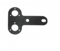 Double towing socket mounting plate   <BR> ALT/TF142-E223-26