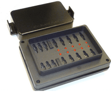 DURITE 10 Way Splashproof Blade Type Fuse Box with LED Indicators   0-234-60
