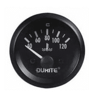DURITE  12V Water Temperature Gauge with Sender - 52mm-0-523-23