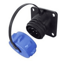 DURITE 2 Pin Heavy Duty Waterproof Plastic Bulkhead Socket - 32A  0-462-79