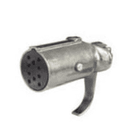 DURITE 24V 10 Pin Aluminium Clang Trailer Socket 0-480-19