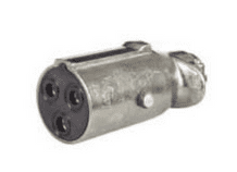 DURITE 24V 3 Pin Heavy Duty Metal Trailer Clang Socket 0-477-49