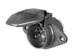 DURITE 24V 7 Pin Alloy Trailer Plug - ISO 3731 24S 0-477-96
