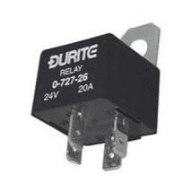 DURITE  24V Mini Make/Break Relay - with Diode - 20A-0-727-26