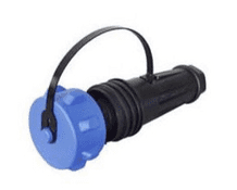 DURITE 3 Pin Heavy Duty Waterproof In-Line Plastic Socket - 32A  0-463-29