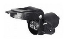 DURITE 3 Pin Plastic Non-Reversable Socket - 12V   0-365-19