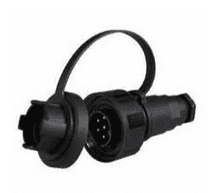 DURITE 4 Pin Waterproof Plastic Bulkhead Socket - 6A 0-464-69