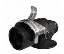 DURITE 5 Pin Plastic Trailer ABS Socket - 24V  0-478-19