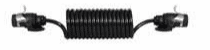 DURITE 7 Core Retractable Hytrel Sheath Cable with 2 EBS Sockets - 3.5 Metre  0-715-14
