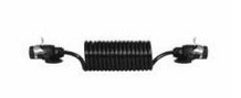 DURITE 7 Core Retractable Hytrel Sheath Cable with 2 EBS Sockets - 4.5 Metre 0-715-13