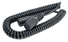 DURITE 7 Core Retractable Polyurethene Cable with 2 x 24N Sockets - 4.5 Metre 0-717-25