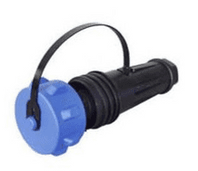 DURITE 7 Pin Heavy Duty Waterproof In-Line Plastic Socket - 32A  0-465-29