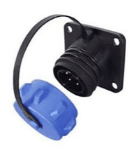DURITE 7 Pin Heavy Duty Waterproof Plastic Bulkhead Socket - 32A  0-465-79
