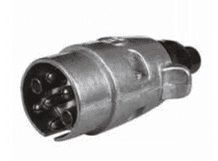 DURITE 7 Pin Metal Caravan Plug - 12V ISO 3732 0-692-66