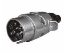 DURITE 7 Pin Metal Caravan Plug - 12V ISO 3732  5-692-66