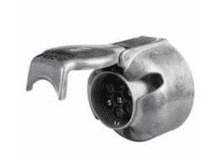DURITE 7 Pin Metal Caravan Socket - 12V ISO 1724-0-692-19