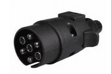 DURITE 7 Pin Plastic Caravan Plug - 12V ISO 1724   5-693-16