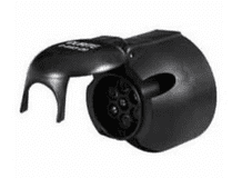 DURITE 7 Pin Plastic Caravan Socket with Fog Lamp Cut Out - 12V ISO 1724-5-693-09