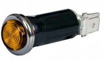 DURITE  Amber Warning Light  Chrome Bezel  0-609-10