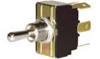 DURITE   Change Over or On/Off Double-Pole Switch with Metal Lever 0-658-02