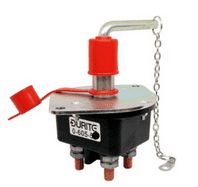 DURITE Double-Pole Battery Isolator with Removable Key and Splashproof Cover - 250A 24V-0-605-54