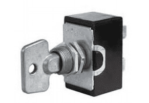 DURITE Double-Pole On/Off Switch with Metal Key-0-495-60