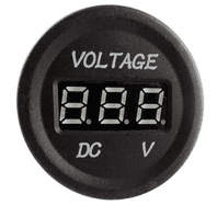 DURITE Illuminated Voltmeter for 28mm panel - 12V/24V-0-534-10