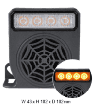 DURITE Multi Function Reverse Alarm With Amber LED Warning Module - 10-80V      0-564-10