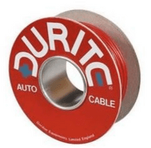 DURITE  Red Single-Core Thin-Wall PVC Auto Cable - 6mm&sup2; x 30m-0-937-05
