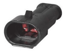 DURITE- Superseal 1.50mm Male Blade Housing - 2 Way-3-011-52
