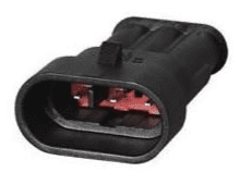 DURITE-Superseal 1.50mm Male Blade Housing - 3 Way-3-011-53