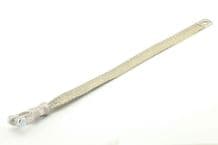 Flat profile 250mm Battery Negative lead with flat braided earthing strap.  ALT/BEC25/250-09