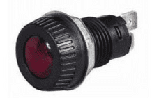 Green Turning Warning Light for 17mm diameter hole - Requires 9mm BA9s Bulb Maximum 2W-0-609-57