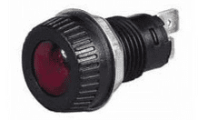 Green Warning Light for 17mm diameter hole - Requires 9mm BA9s Bulb Maximum 2W-0-609-64