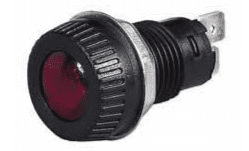 Green Warning Light for 17mm diameter hole - Requires 9mm BA9s Bulb Maximum 2W-0-609-64